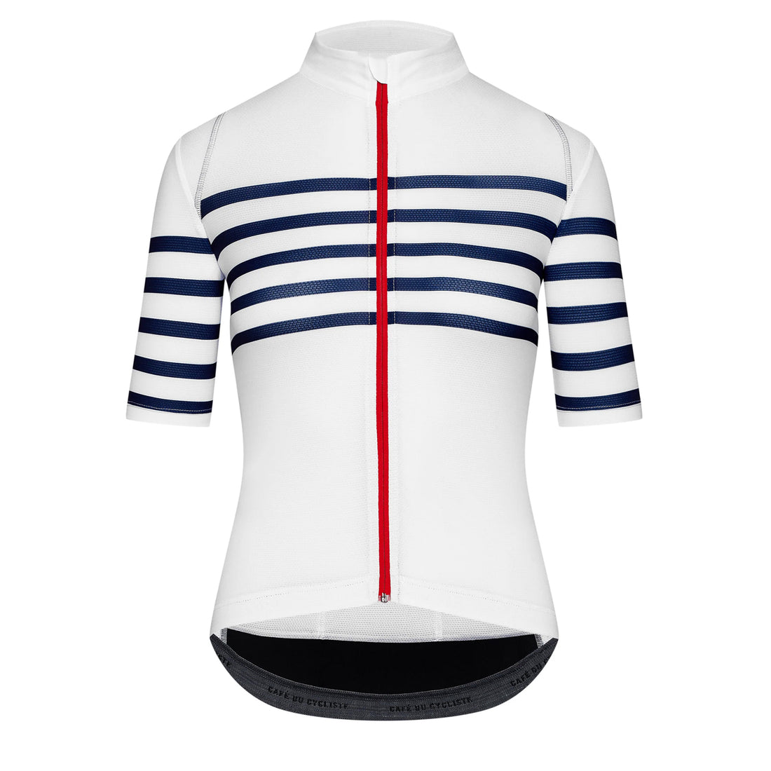 Café du Cycliste Mona Women's Superlight Audax Cycling Jersey Radtrikot White Classic