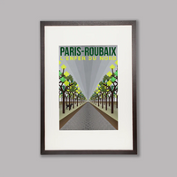 Ciclista fatto a mano L'Enfer du Nord: Paris Roubaix Cycling Art Print