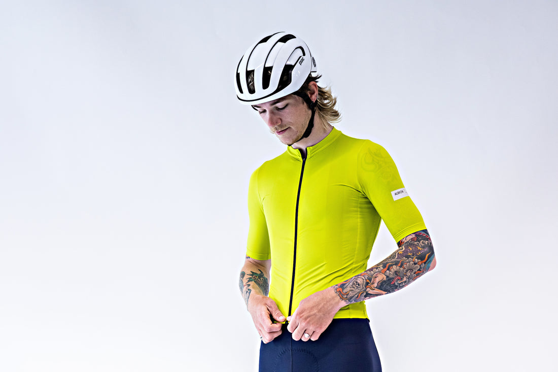 Maillot Manches Courtes Homme Albion Vert Fluo