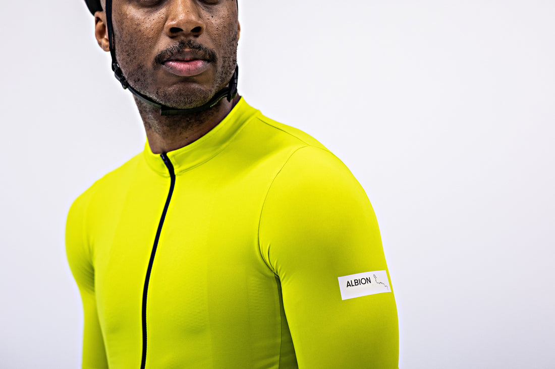 Maillot Manches Courtes Homme Albion Vert Fluo