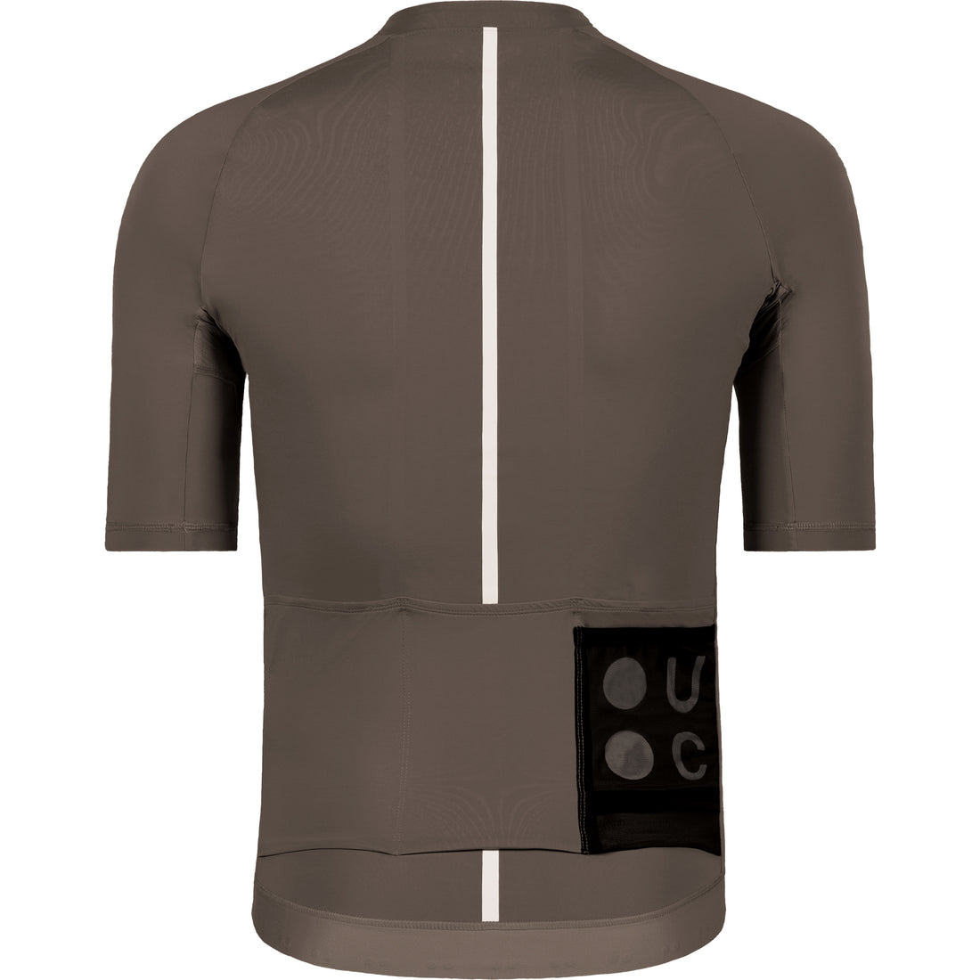 Universal Colours Mono Men's Short Sleeve Jersey Radtrikot Heavy Dark Brown