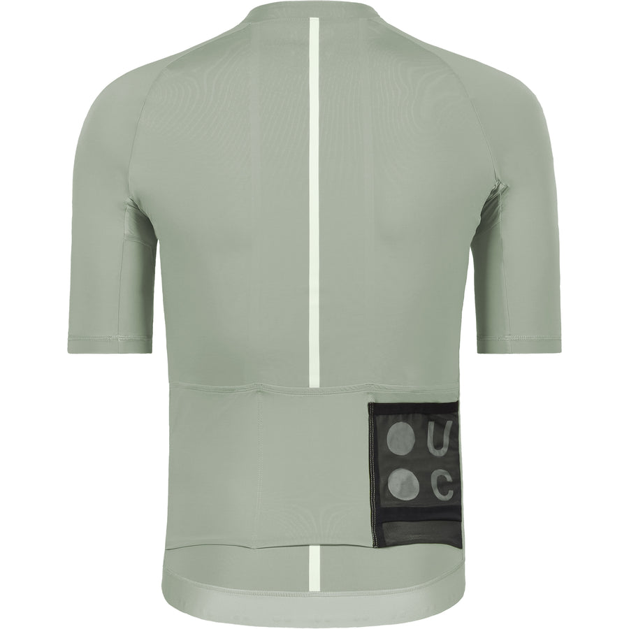 Universal Colours Mono Men's Short Sleeve Jersey Radtrikot Sage Grey