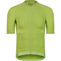 Universal Colours Mono Men's Short Sleeve Jersey Radtrikot Spring Green