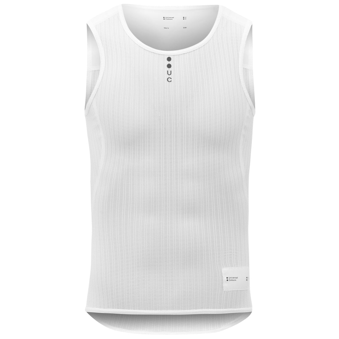 Universal Colours Mono Men's Sleeveless Base Layer Unterhemd White