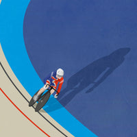 Ciclista fatto a mano Victoria Pendleton Cycling Art Print