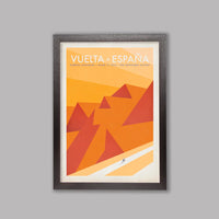 Handmade Cyclist Vuelta a España Cycling Art Print