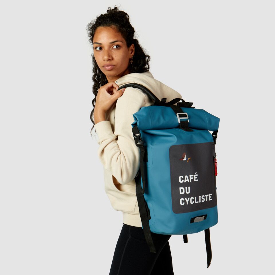 Café du Cycliste Backpack Waterproof Rucksack Bleu Clair
