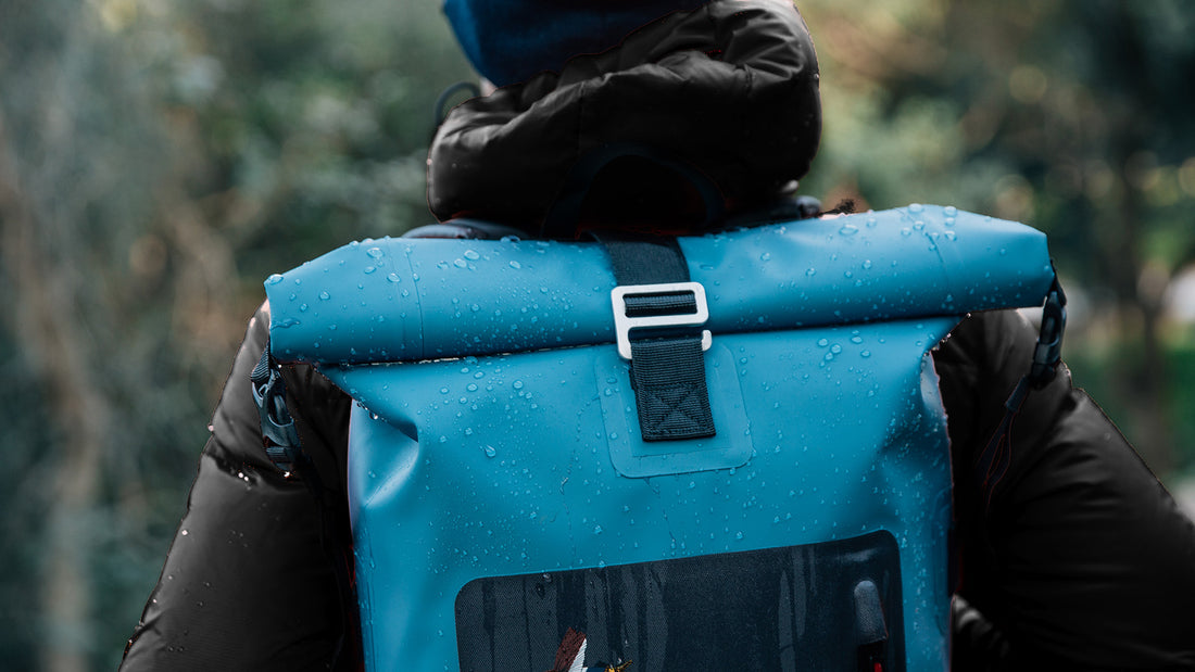 Café du Cycliste Backpack Waterproof Rucksack Bleu Clair