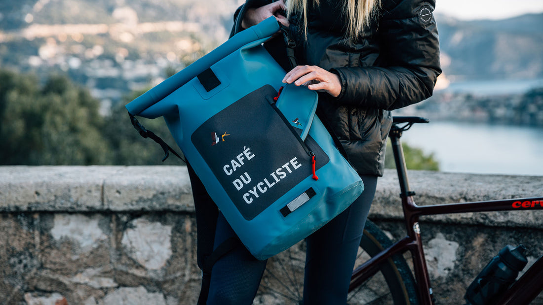 Café du Cycliste Backpack Waterproof Rucksack Bleu Clair