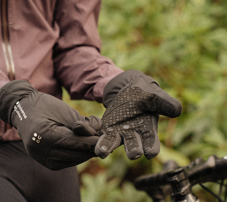 Universal Colours Mono Thermal Gloves Handschuhe Black