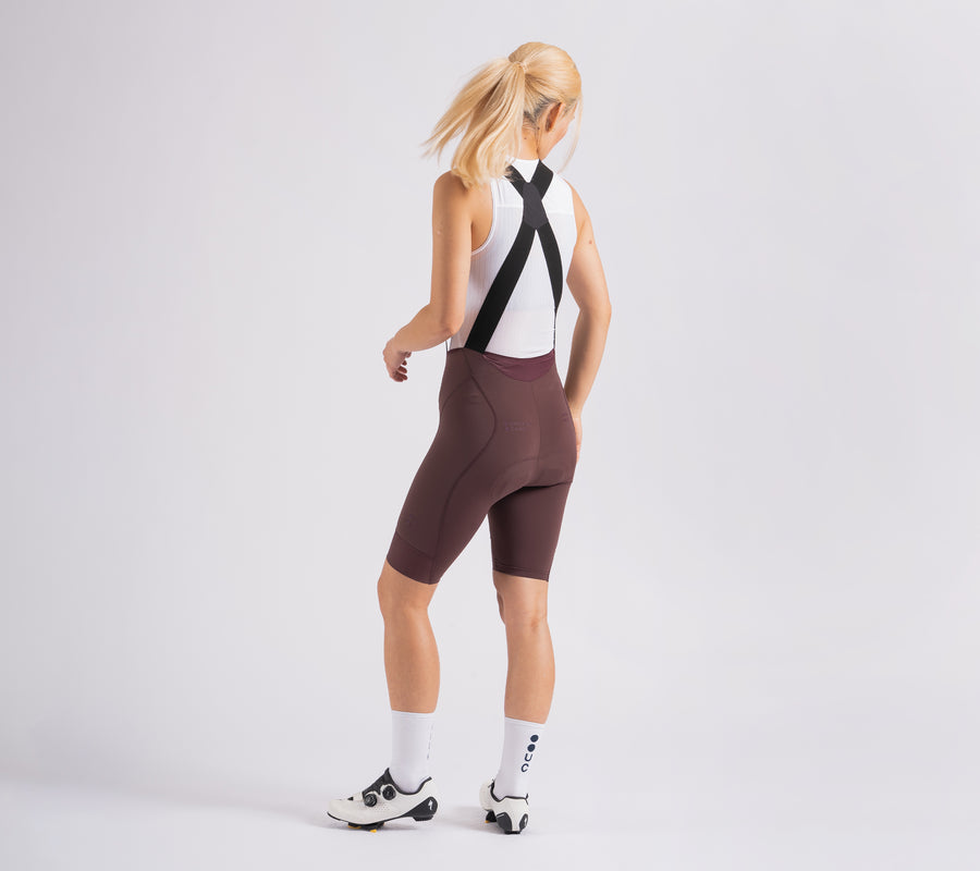 Universal Colours Mono Women's Bib Short Radhose Deep Red