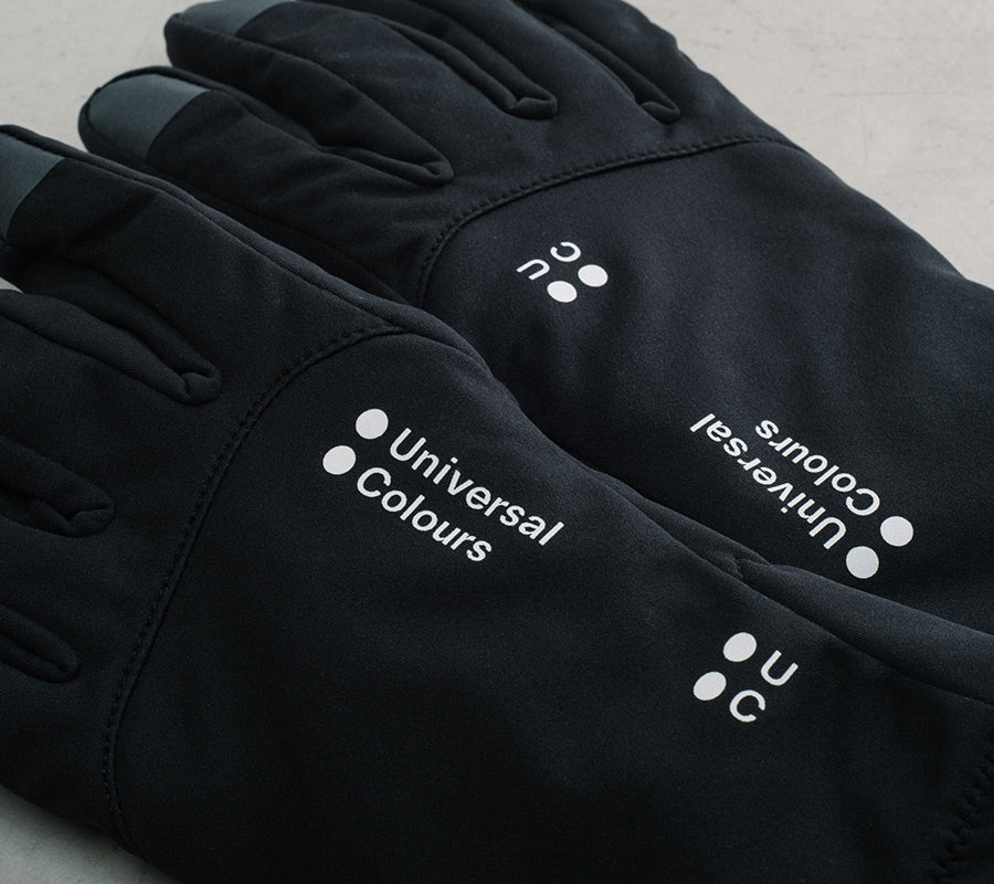 Universal Colours Mono Thermal Gloves Handschuhe Black