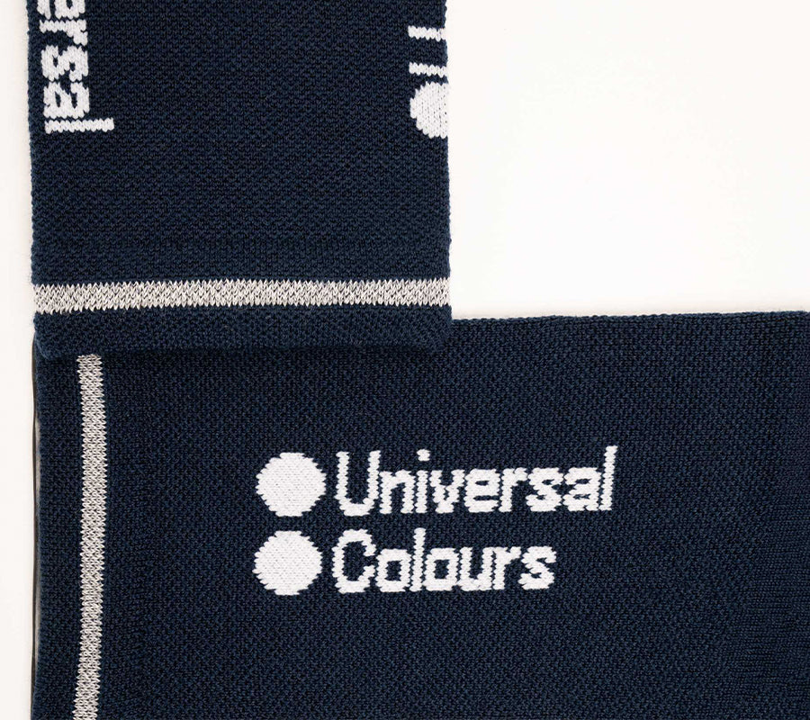 Universal Colours Mono Merino Socks Radsocken Navy Blue