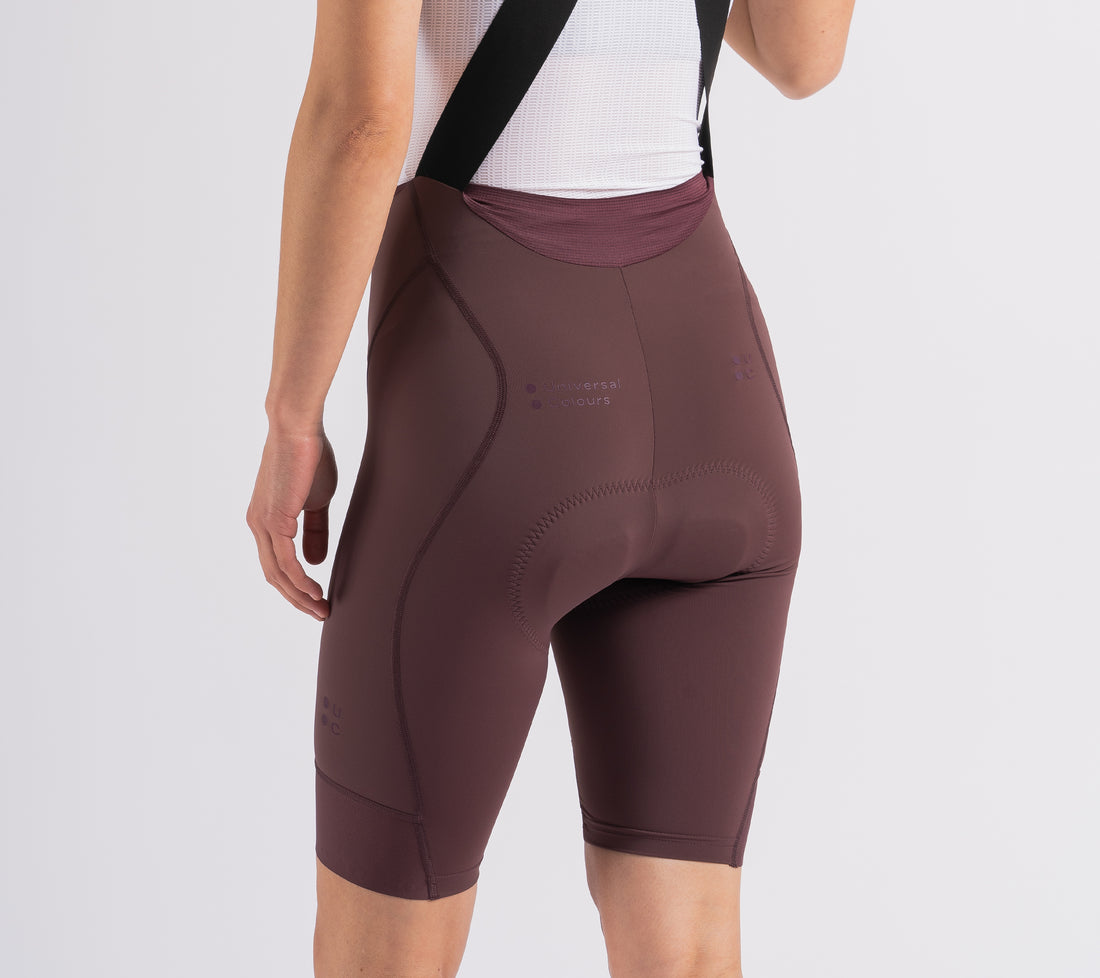 Universal Colours Mono Women's Bib Short Radhose Deep Red
