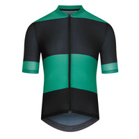 Café du Cycliste Angeline Men's Ultralight Cycling Jersey Radtrikot Black Green