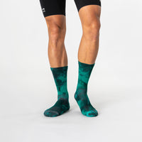 Universal Colours Spectrum Tie Dye Merino Socks Radsocken Bold Apple Green