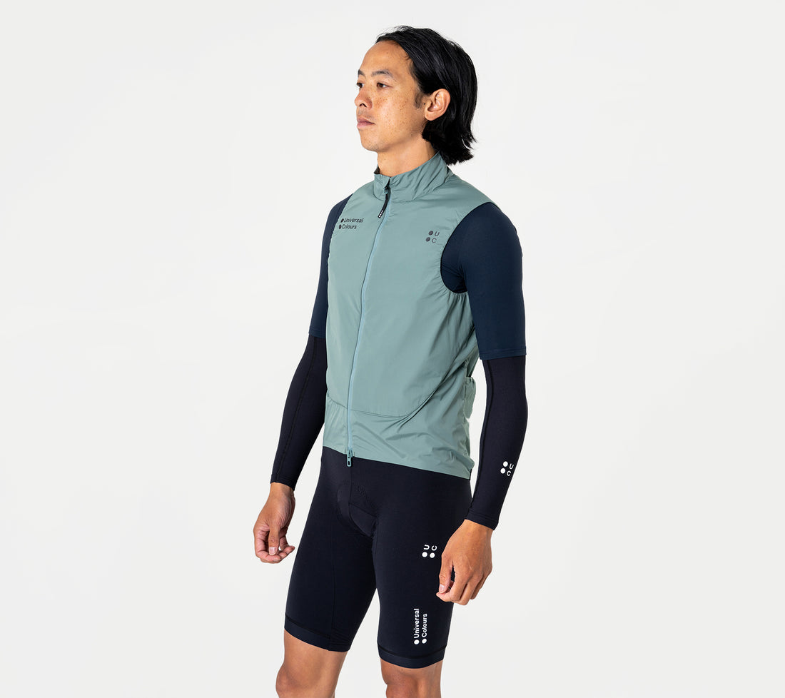 Universal Colors Chroma Insulated Unisex Gilet Thermal Wind Vest Green Daze