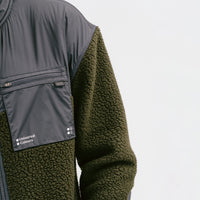 Universal Colours Mono Fleece Unisex Jacket Casual Jacke Canopy Green