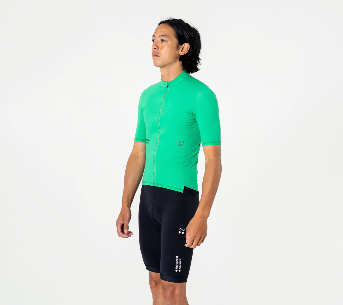 Universal Colours Mono Men’s Thermal Short Sleeve Jersey Radtrikot Bold Apple