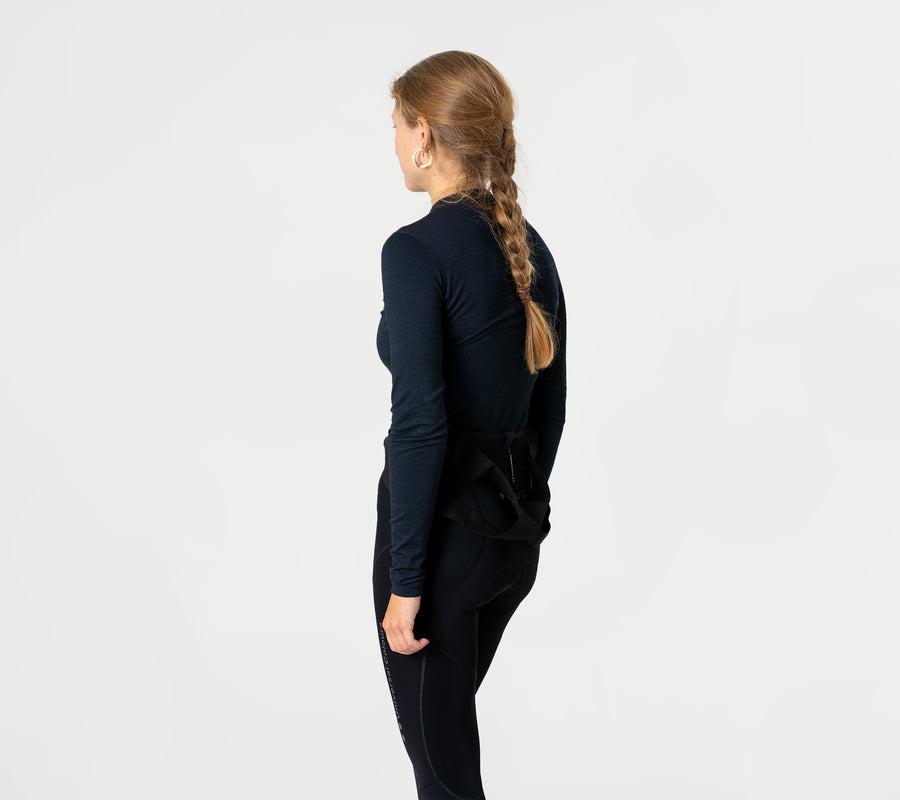 Universal Colours Chroma Women's Merino Long Sleeve Base Layer Unterhemd langarm Smoked Navy Blue